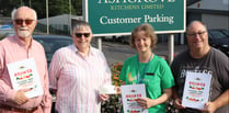 Boost for Crediton Foodbank thanks to garden club’s book sales