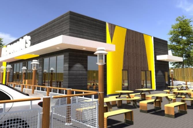 Artist's impression of new McDonald's