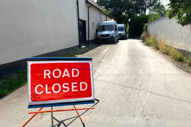 Police road closure