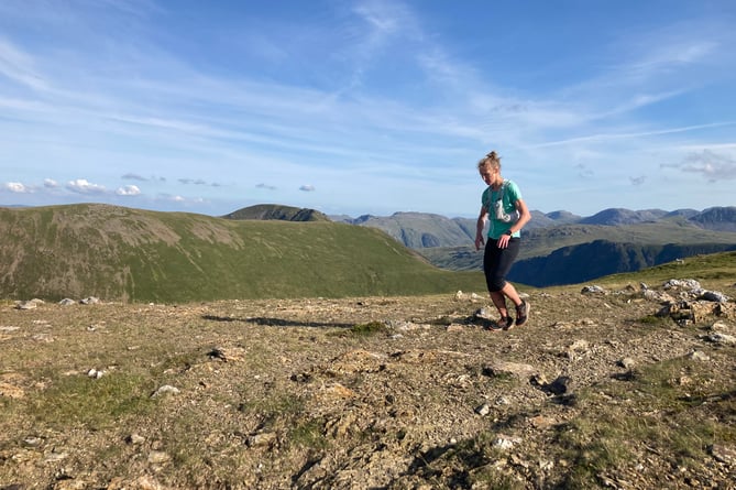 Gemma stepping it out in the Lake District.