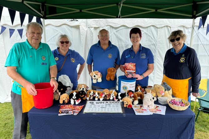 Crediton Lions ran a Tombola at the event.  AQ 8996
