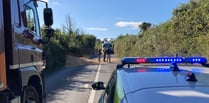 No injuries after tractor and trailer overturn on A377 near Crediton