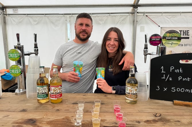 Winkleigh Cider offered show visitors a chance to sample some of the drinks produced by the business.  AQ 9361
