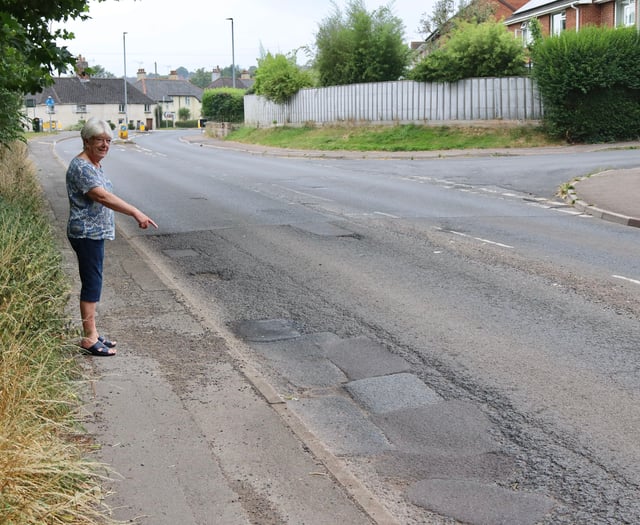 Potholes keeping Crediton heart-op pensioner awake