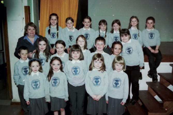 Cheriton Fitzpaine School pupils took part in the Rotary Club of Crediton's concert in March 2003. DSC00877