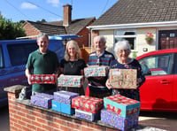 Margaret sends more than 70 filled shoeboxes to Moldova and Ukraine