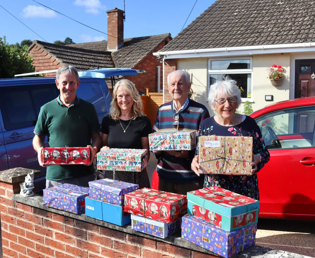 Margaret sends more than 70 filled shoeboxes to Moldova and Ukraine