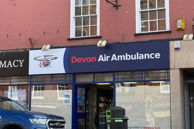 The Devon Air Ambulance shop will open at 20 High Street in Crediton this weekend.  AQ 1773
