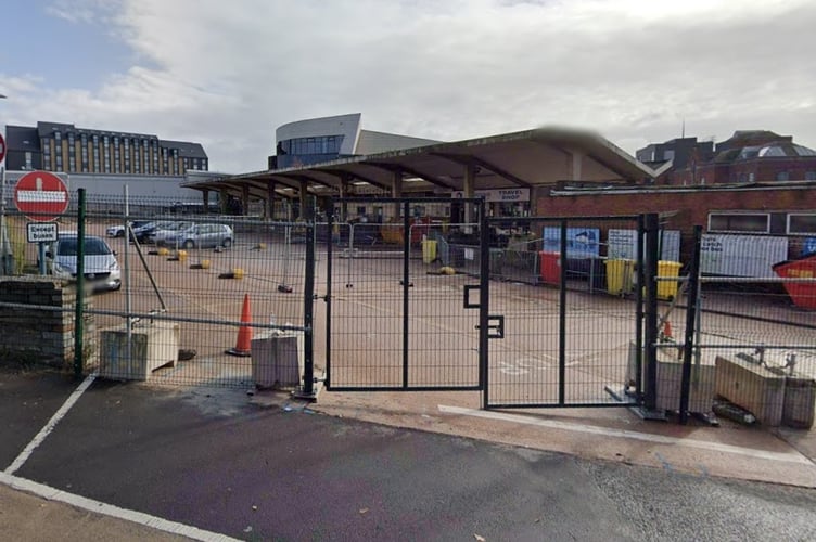 The old Exeter bus station site