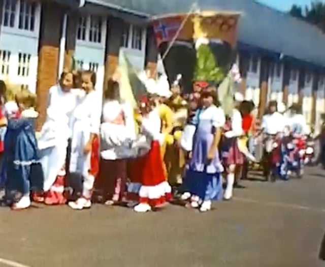 Crediton non-profit digitises old film showing school procession