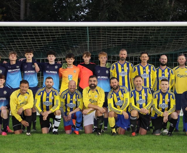 Crediton Youth FC Coaches win against last year’s U16’s
