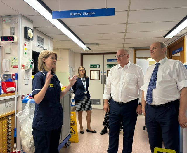 Lib Dem leader visits North Devon's out-of-date hospital