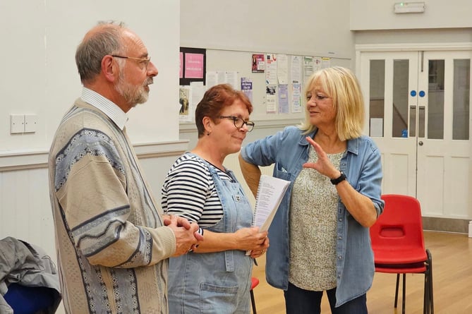 During a CODS rehearsal for The Men Who Marched Away.
