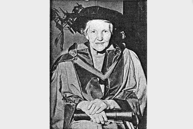 Former Crediton doctor, Dr Margaret Jackson.
