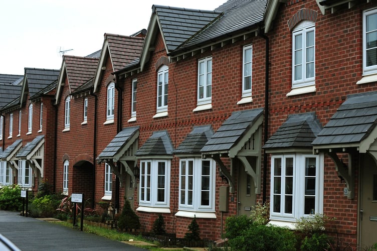 General view of residential homes in South Derbyshire.