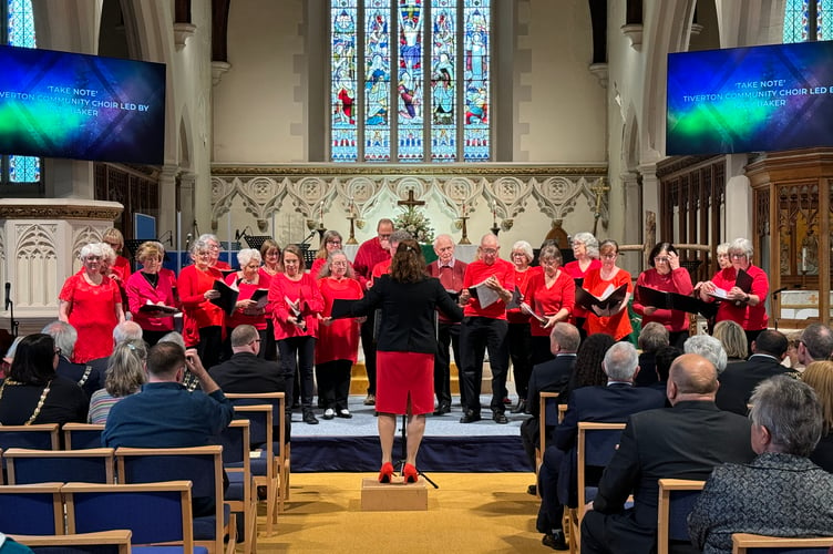 The choir 'Take Note' provided some wonderful music during the service.
