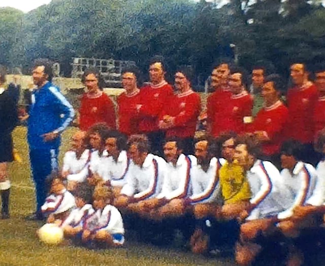 Old film shows 1976 football match between Crediton and Bristol City