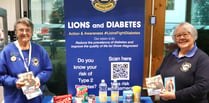 Lions raise awareness of diabetes at Crediton supermarket