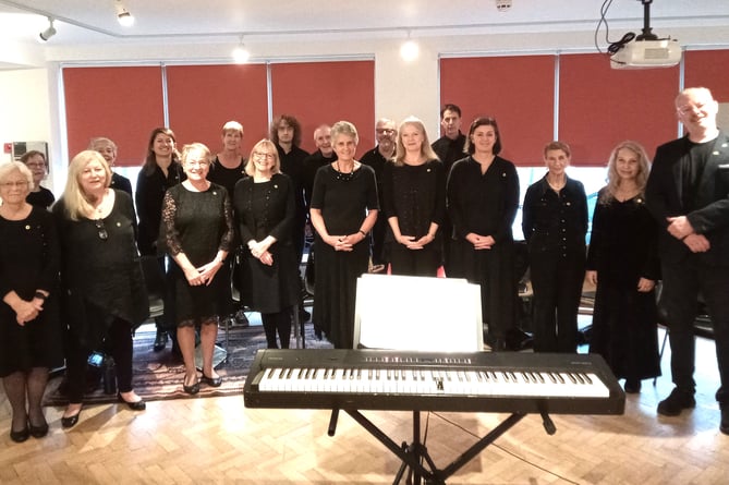 Crediton Singers at a concert earlier this year.
