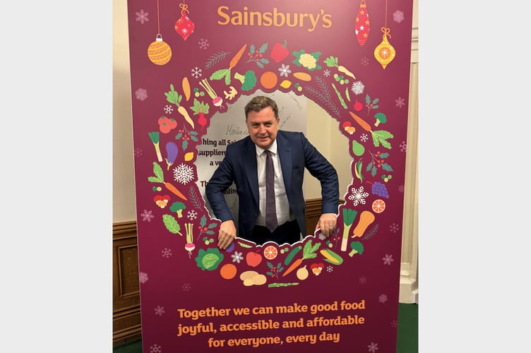 Mel Stride, MP for Central Devon, at the Sainsbury’s Annual Parliamentary Reception.