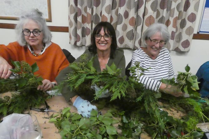 Making wreaths