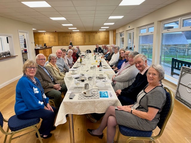 During the recent North Tawton Bowling Club Presentation Christmas Lunch.
