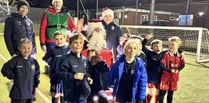 Santa visits Crediton Youth FC