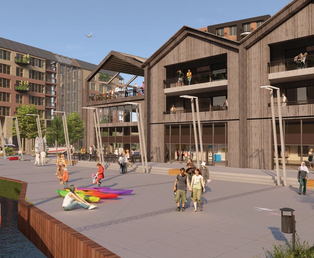 Developers unveil plans for huge Exeter riverside site