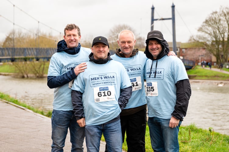 Hospiscare Men's Walk participants in 2024