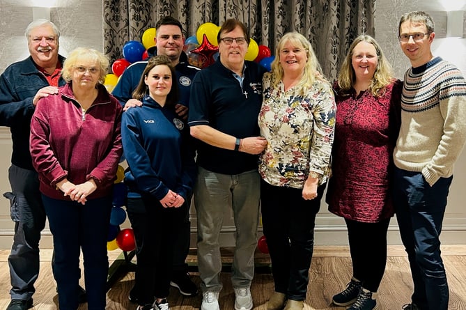 Supporters of the Orphanage, having taken local teams for the last 30 years, John and Dorcas Sumner, Matt and Natalie Jackson, Dave and Liz Sumner and Mark and Gemma McCutcheon.
