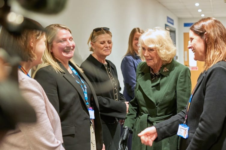 Queen Camilla at the official opening of the new sexual assault referral centre in Exeter